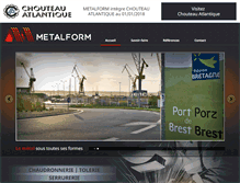 Tablet Screenshot of metalform-brest.com